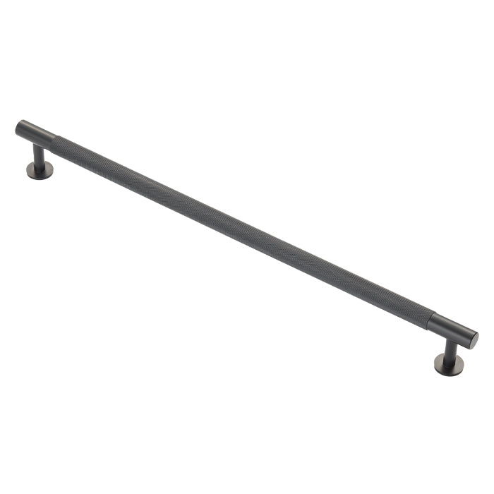 High quality image of FTD - Knurled Pull Handle 320mm c/c - Matt Black | Sku. ftd700hmb | Trade Door Handles.