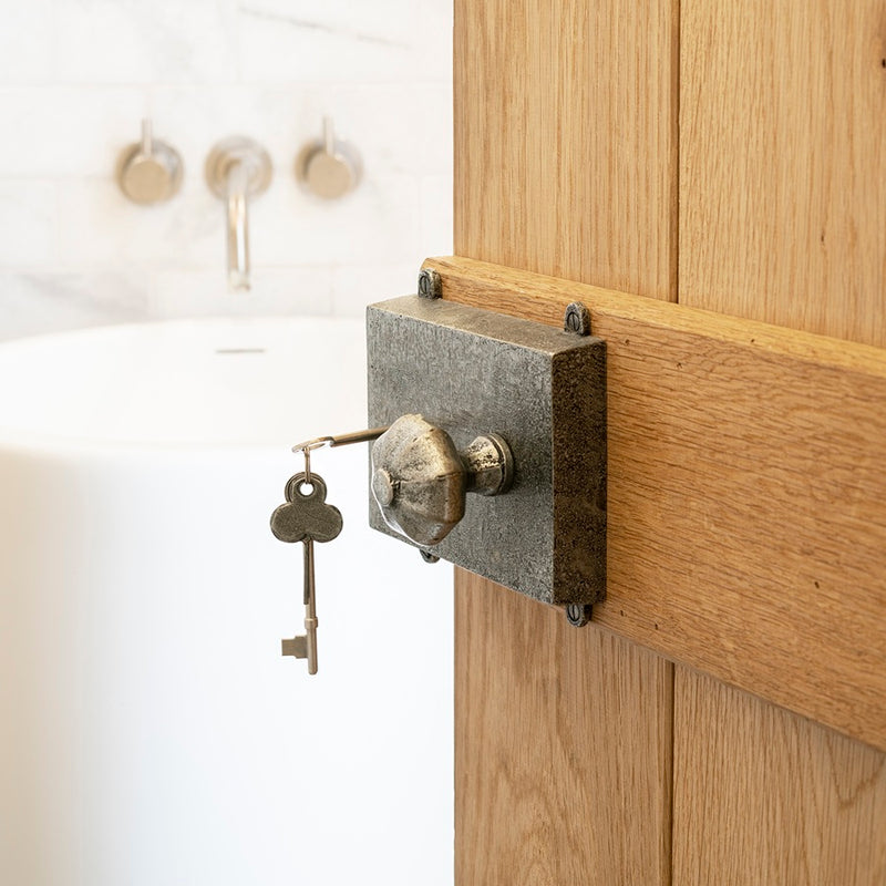 From- The Anvil Pewter Rim Lock Knob