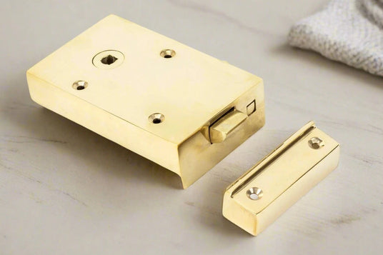 From The Anvil Bathroom Latch Polished Brass Sku 83570