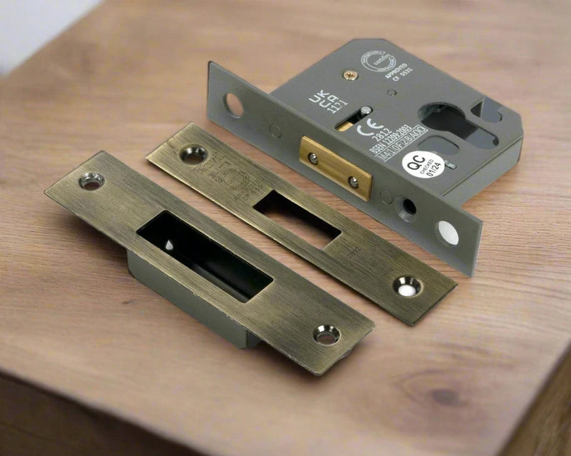 From The Anvil Euro Profile Deadlock Aged Brass Sku 51448