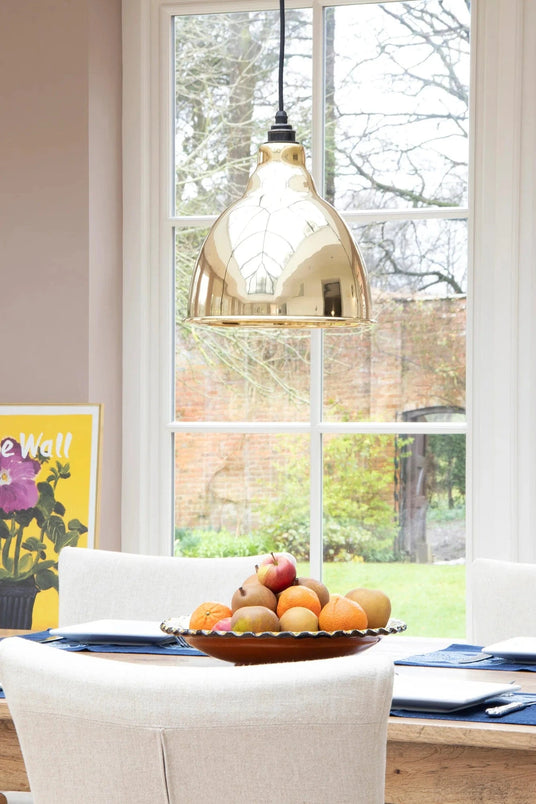 From The Anvil Smooth Brass Brindley Pendant Smooth Brass Sku 49518