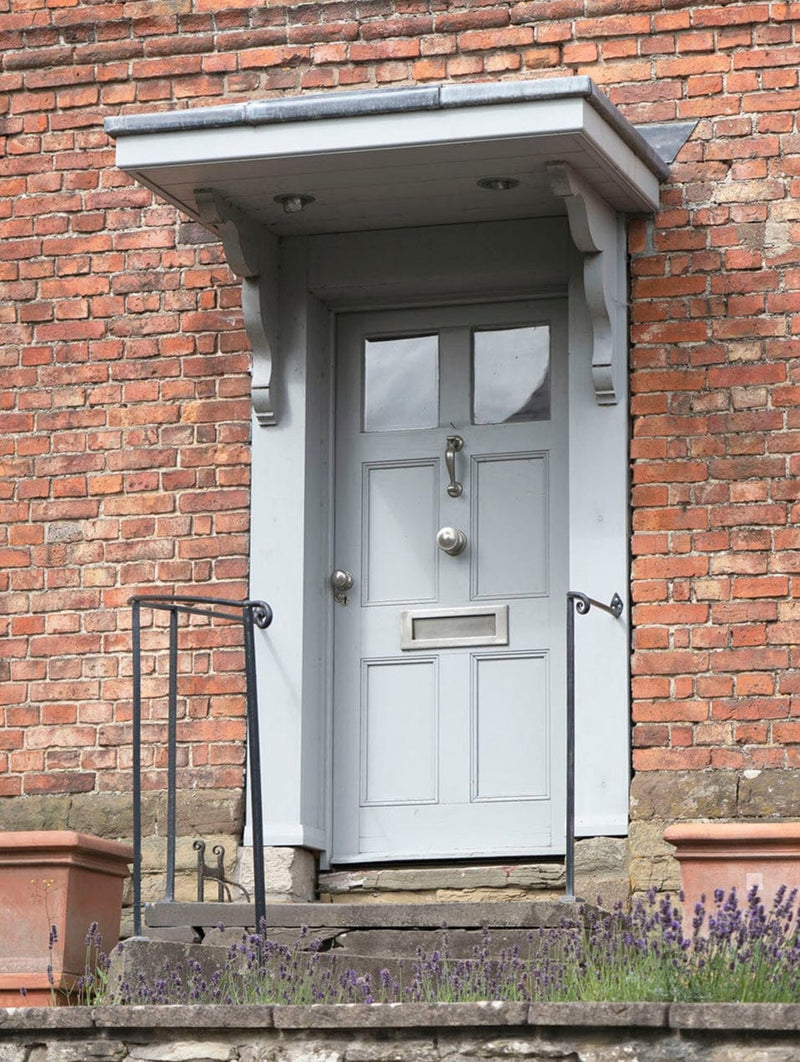 From the Anvil Satin Chrome Front Door Hardware