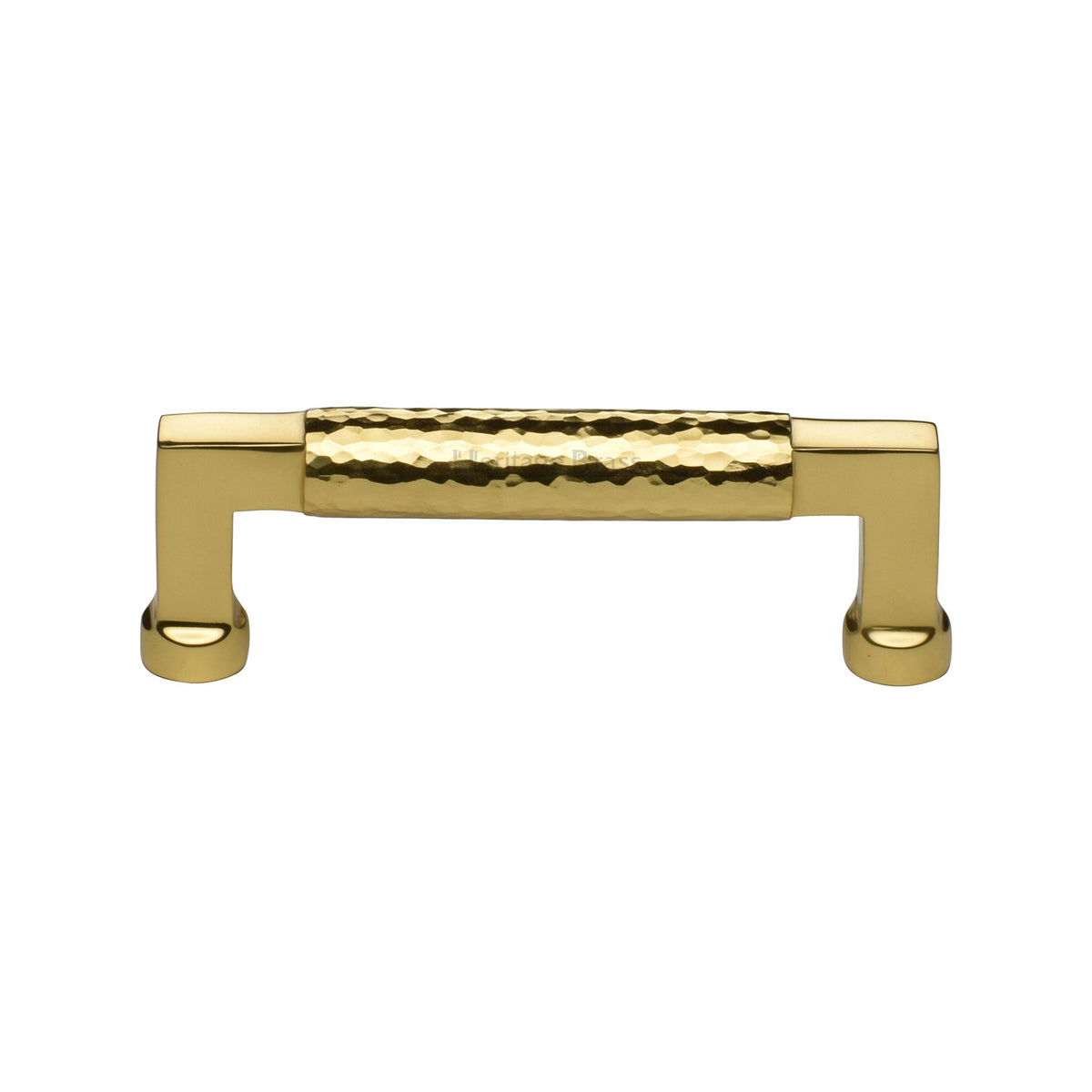 Heritage Brass Hammered Cabinet Pull 101mm Polished Brass Finish