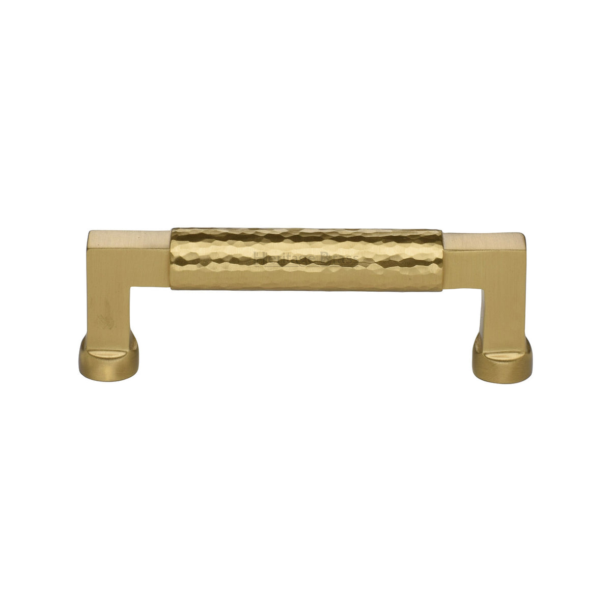 Heritage Brass Hammered Cabinet Pull 101mm Satin Brass Finish