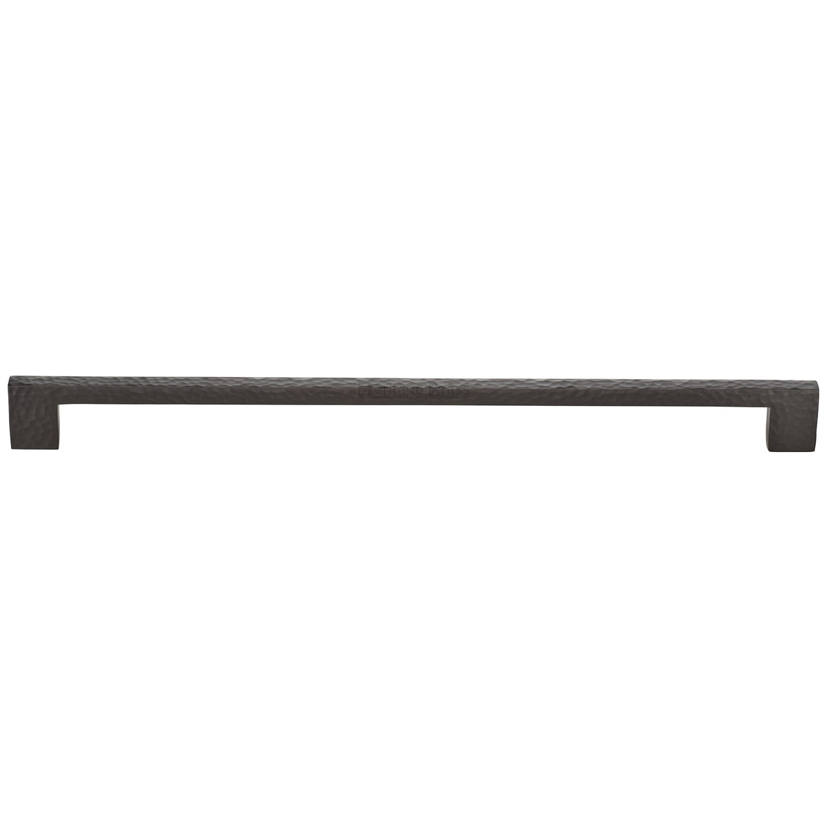 Heritage Brass Cabinet Pull Metro Hammered Design 320mm CTC Matt Bronze Finish