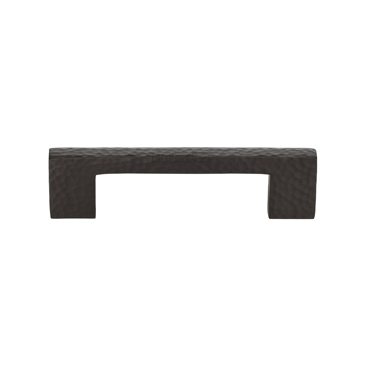 Heritage Brass Cabinet Pull Metro Hammered Design 96mm CTC Matt Bronze Finish