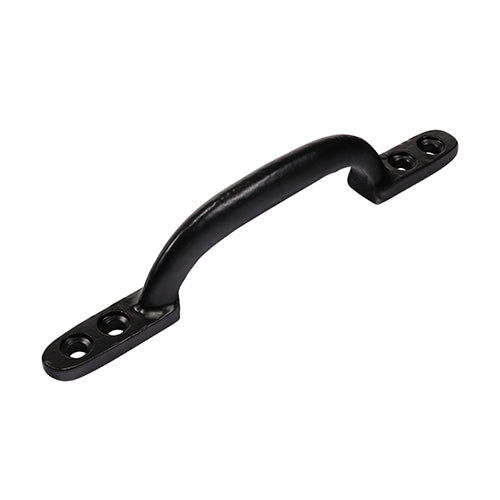 This is an image of Timco - Hot Bed Handle - Black 6" (1 Each Plain Bag) HBH6B