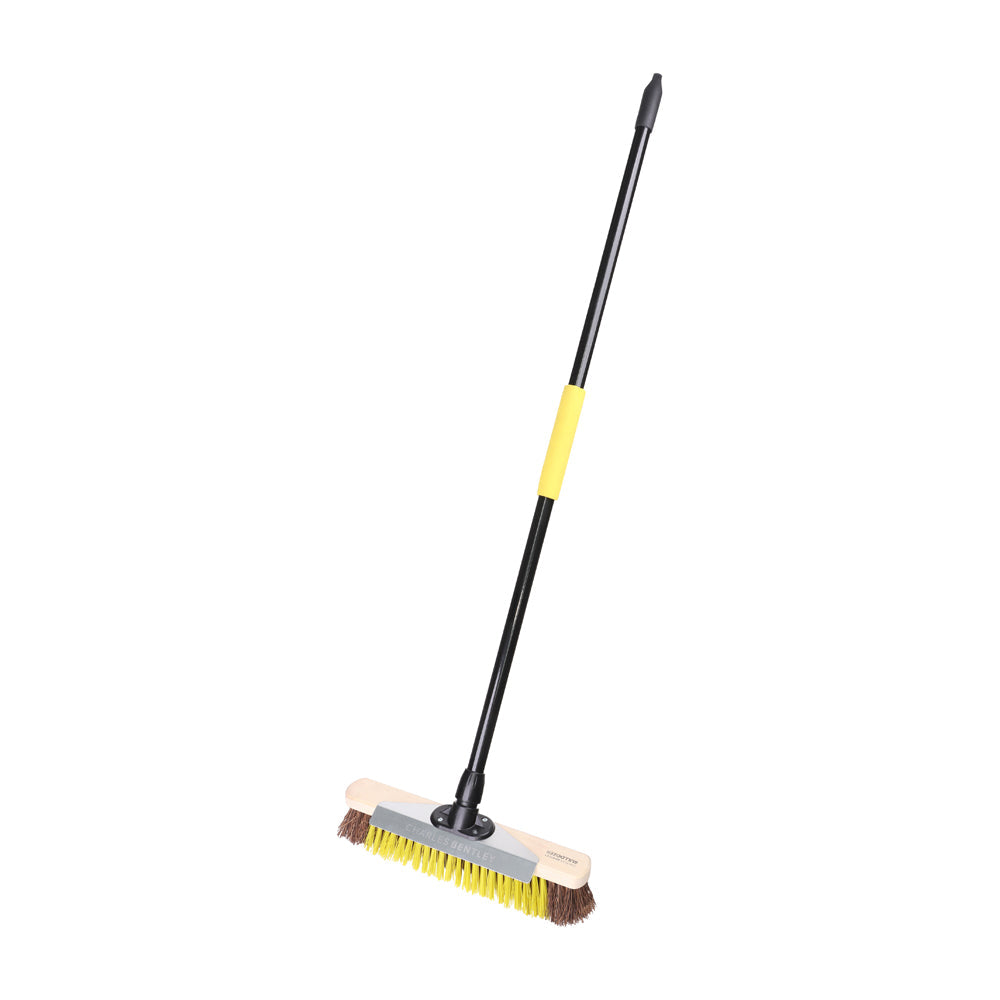 This is an image of Timco - Bulldozer Heavy Duty Wooden Utility Broom & Handle 16" HQCD16BAYC4