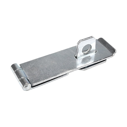 This is an image of Timco - Safety Pattern Hasp & Staple - Zinc 3" (1 Each Plain Bag) HS3ZB