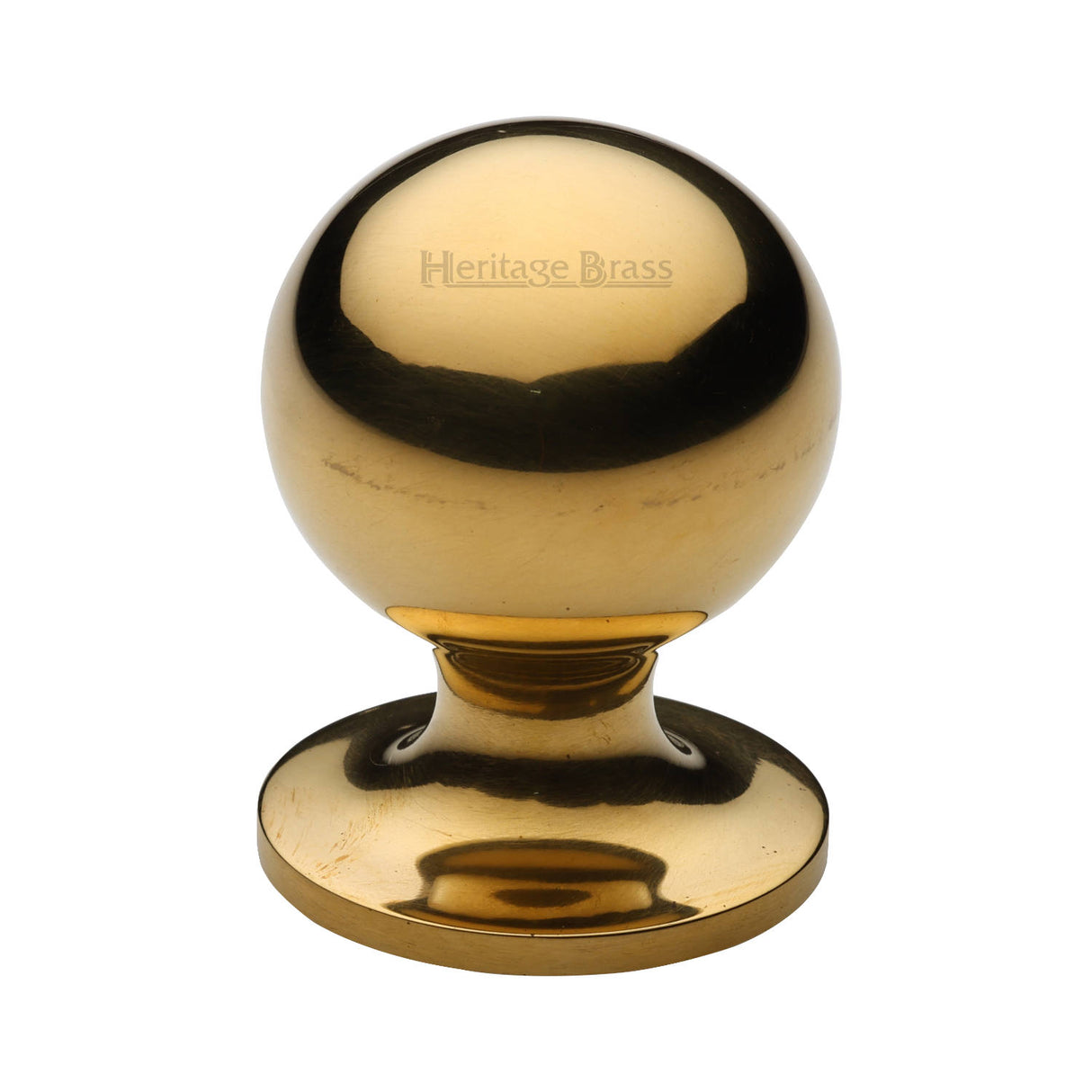 Heritage Brass Cabinet Knob Ball Design 25mm Unlacquered Brass finish