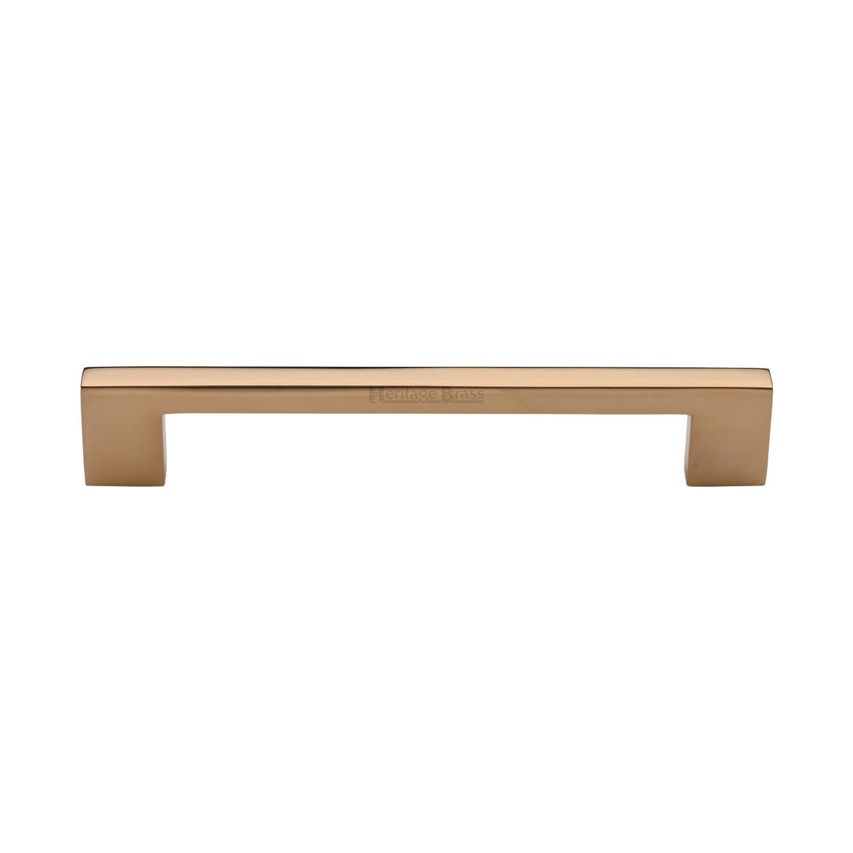 Heritage Brass Cabinet Pull Metro Design 128mm CTC Unlacquered Brass Finish