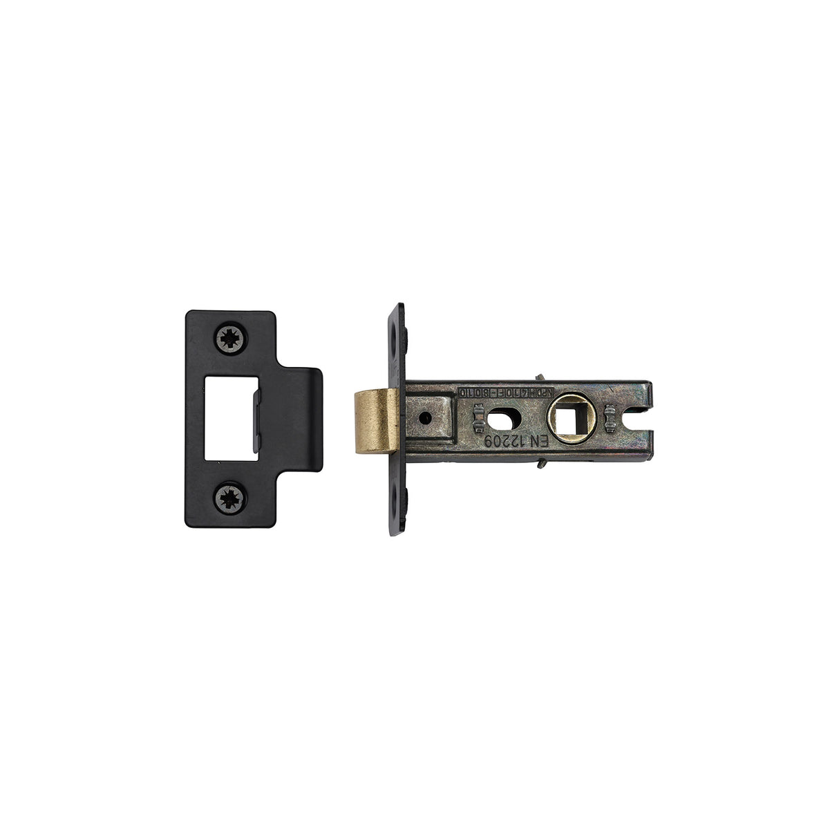 High quality image of the Heritage Brass CE Tubular Latch 2 1/2" Matt Black Finish | Sku. lal0081-blk | Discounted prices available from Trade Door Handles