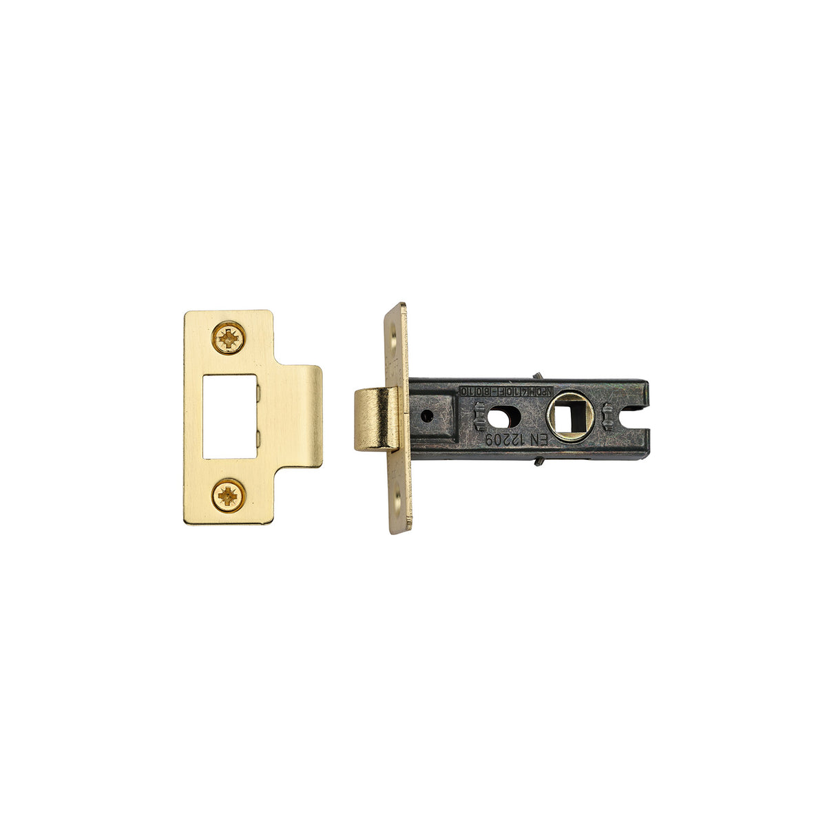 High quality image of the Heritage Brass CE Tubular Latch 2 1/2" Satin Brass Finish | Sku. lal0081-sb | Discounted prices available from Trade Door Handles