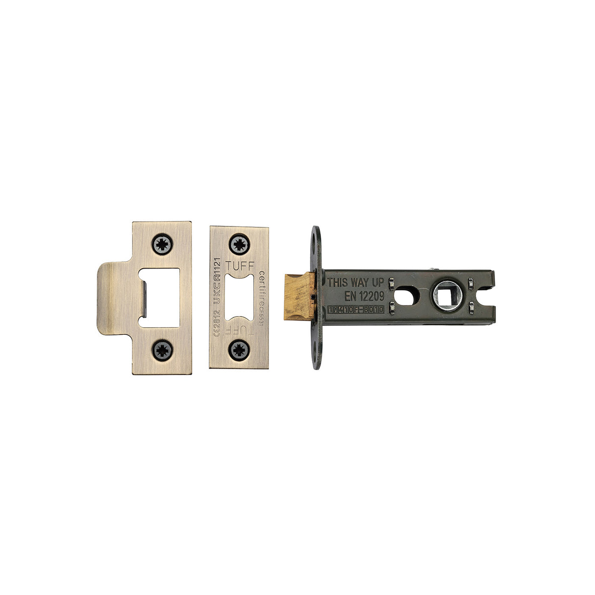 High quality image of the CE Heavy Duty Tubular Latch 3" Antique Finish | Sku. lal0137-at | Discounted prices available from Trade Door Handles
