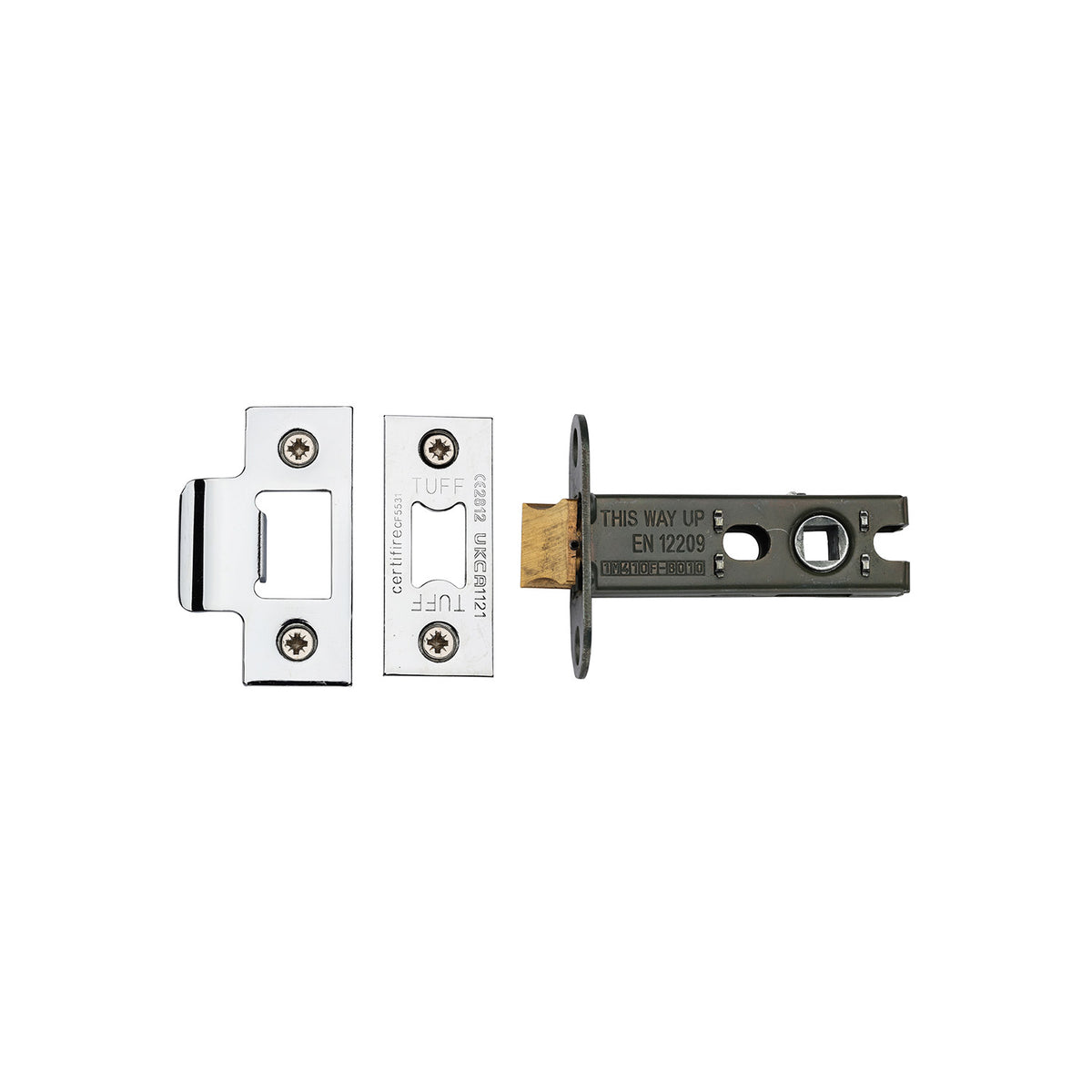 High quality image of the CE Heavy Duty Tubular Latch 3 Polished Chrome/Nickel Finish
| Sku. lal0137-pc-pn | Discounted prices available from Trade Door Handles