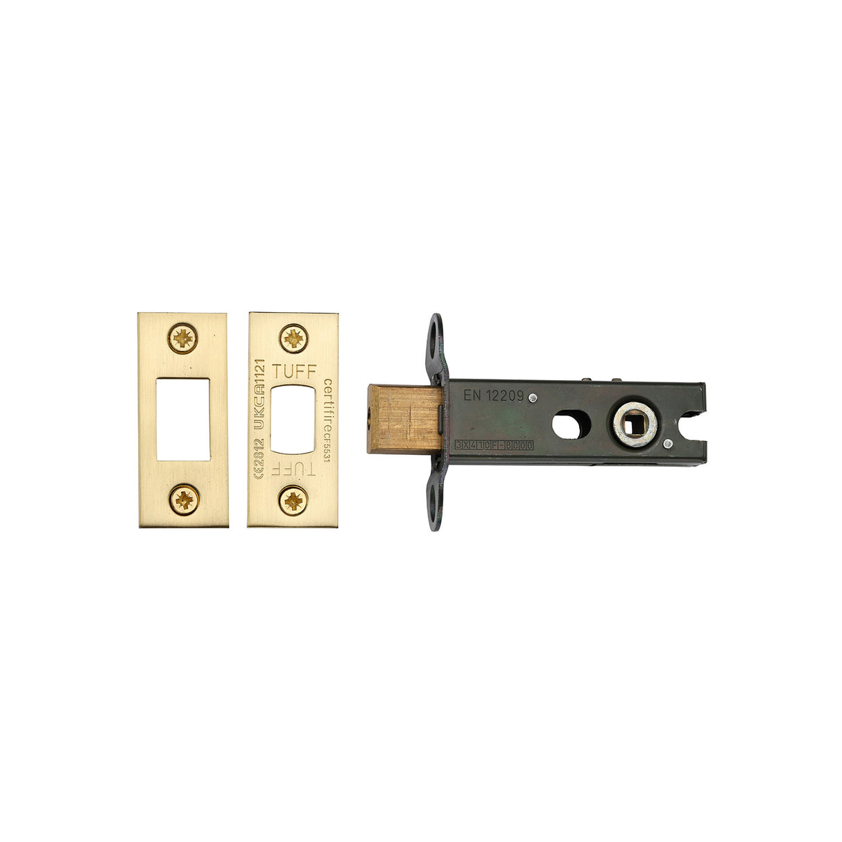 High quality image of the CE Tubular Deadbolt 3" Satin Brass Finish | Sku. lal0276-sb | Discounted prices available from Trade Door Handles
