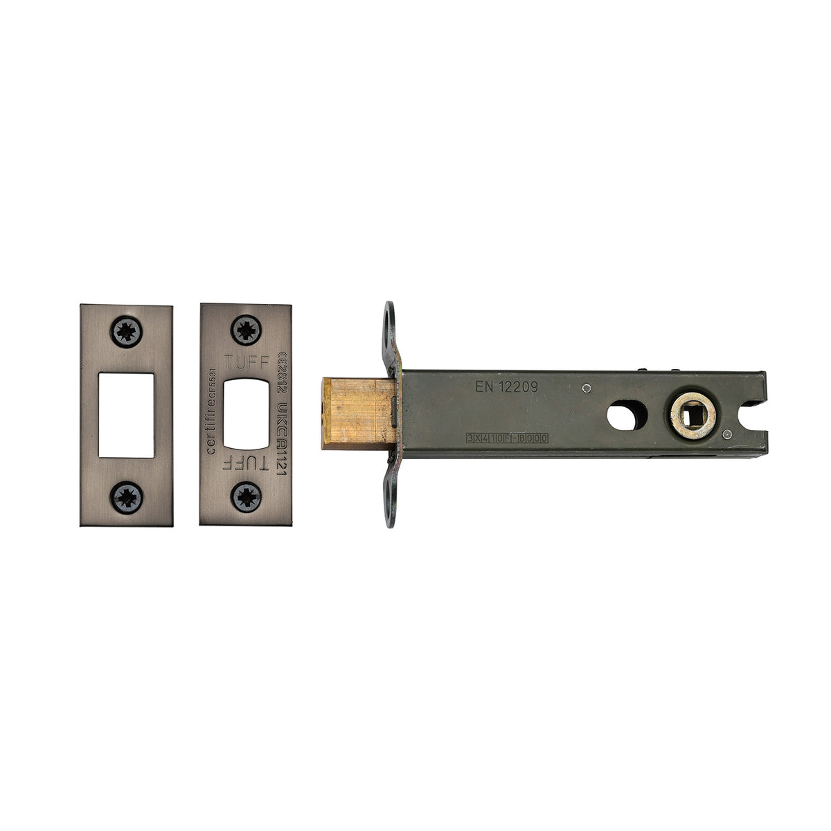 High quality image of the CE Tubular Deadbolt 4" Matt Bronze Finish | Sku. lal0277-mb | Discounted prices available from Trade Door Handles
