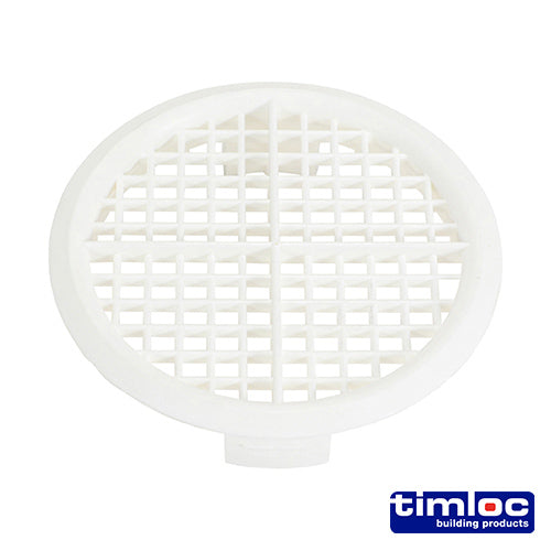 This is an image of Timco - Timloc Push-in Soffit Vent - White - 1140 70mm (10 Pieces Bag) LOC1140