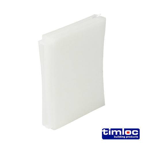 This is an image of Timco - Timloc Cavity Wall Weep Extension - Clear - 1144 50mm (50 Pieces Box) LOC1144