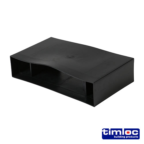 This is an image of Timco - Timloc Underfloor Vent - Horizontal Rear Extension - 1206 + 100mm (1 Each Unit) LOC1206