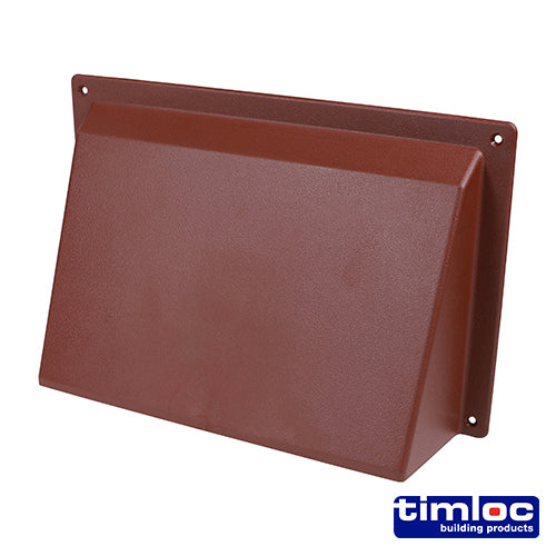 This is an image of Timco - Timloc External Cowl - Brown - ABC96BR 255 x 160mm (1 Each Bag) LOCABC96BR