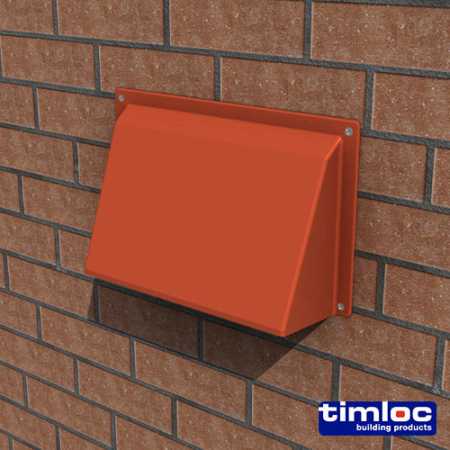 This is an image of Timco - Timloc External Cowl - Brown - ABC96BR 255 x 160mm (1 Each Bag) LOCABC96BR