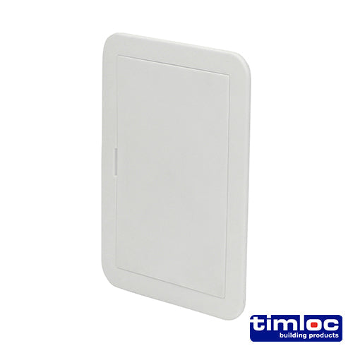 This is an image of Timco - Timloc Access Panel - Plastic - Clip Fit - White - AP110 115 x 165mm (1 Each Bag) LOCAP110