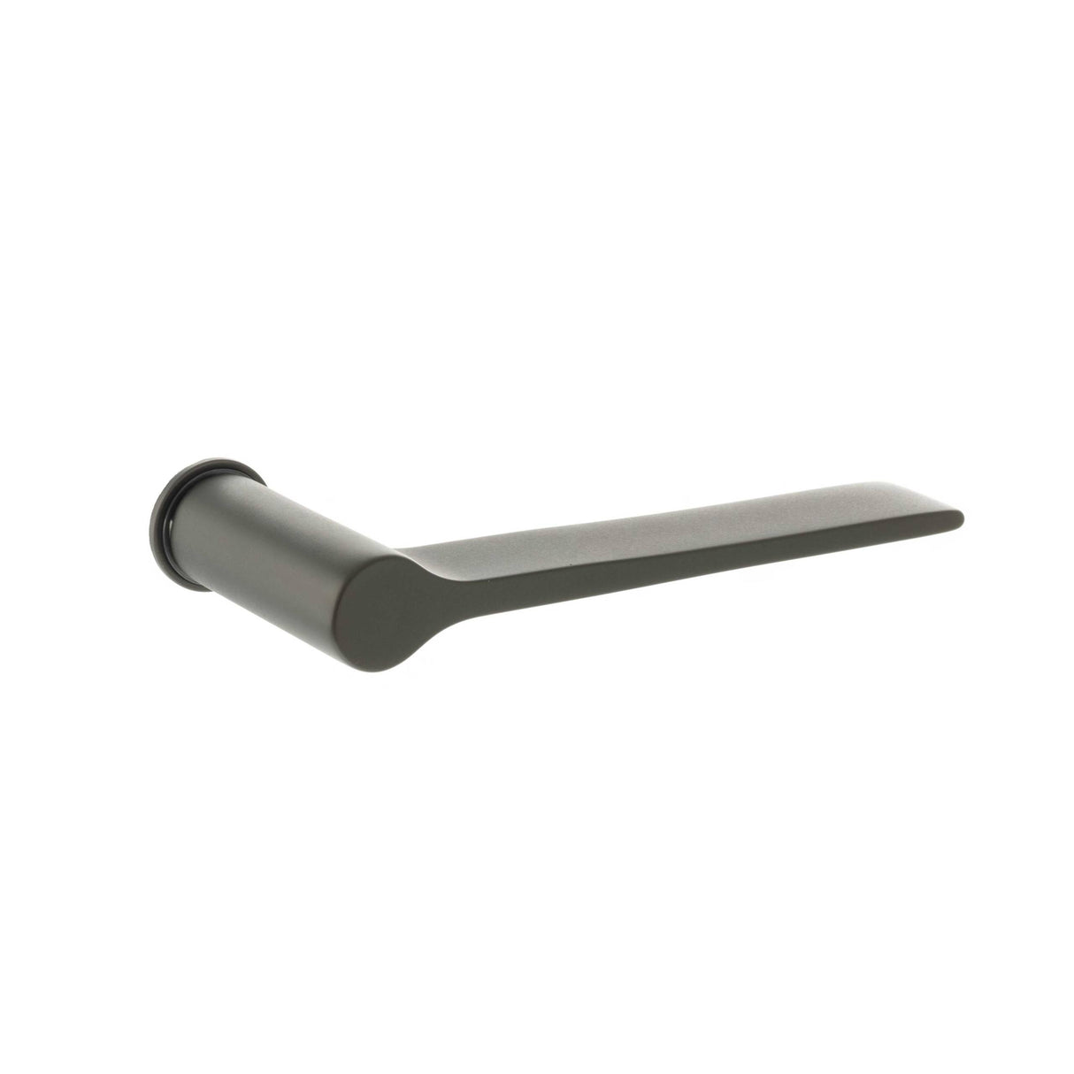 Quality image of Millhouse Brass Brindley Lever Door Handle on Concealed Round Rose - Urban Dark Bronze | Sku. mhcr300udb | available from Trade Door Handles.