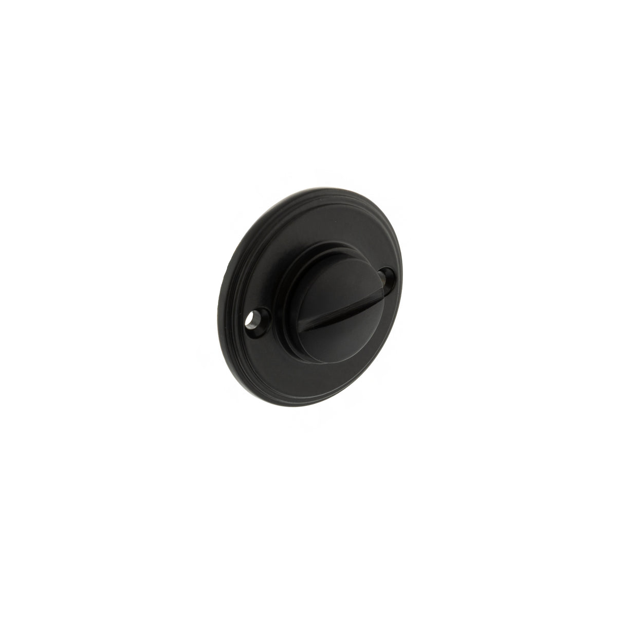 Quality image of Millhouse Brass Solid Brass Oval WC Turn and Release - Matt Black | Sku. mhowcmb | available from Trade Door Handles.