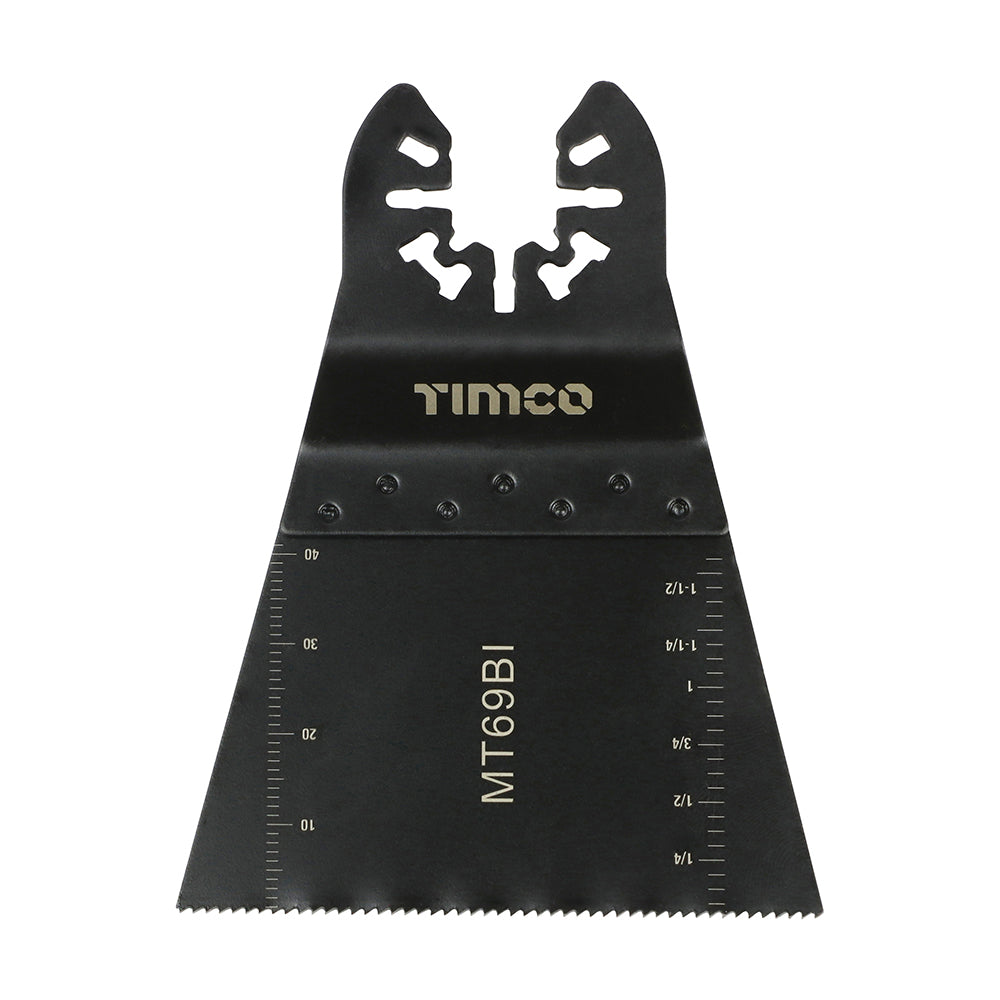 This is an image of Timco - Premium Multi-Tool Blade - Straight - For Wood/Metal 69mm (1 Each Blister Pack) MT69BI