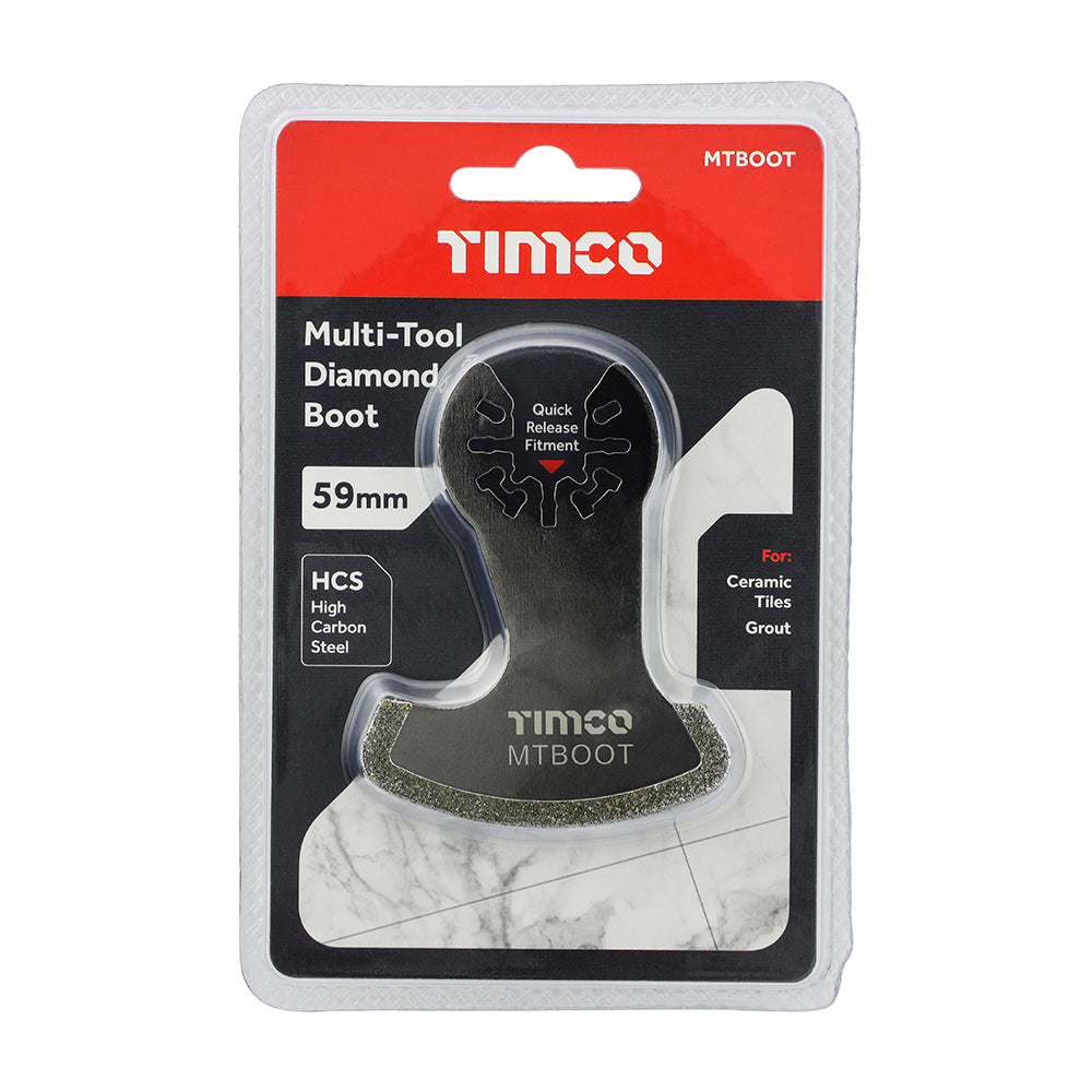 This is an image of Timco - Multi-Tool Boot Blade - Diamond Boot 59mm (1 Each Blister Pack) MTBOOT