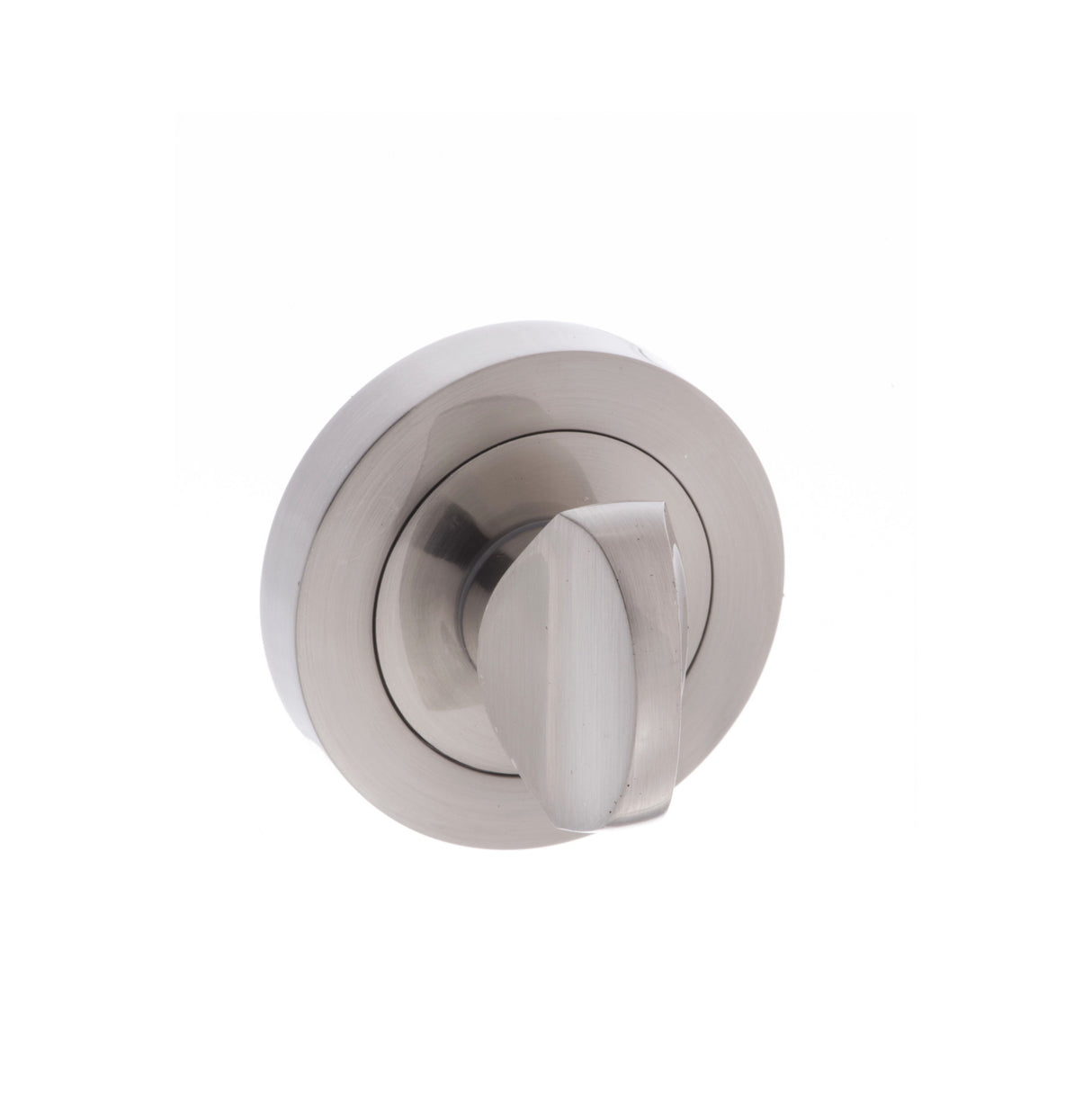 Quality image of Mediterranean WC Turn and Release on Round Rose - Satin Nickel | Sku. mwcsn | available from Trade Door Handles.
