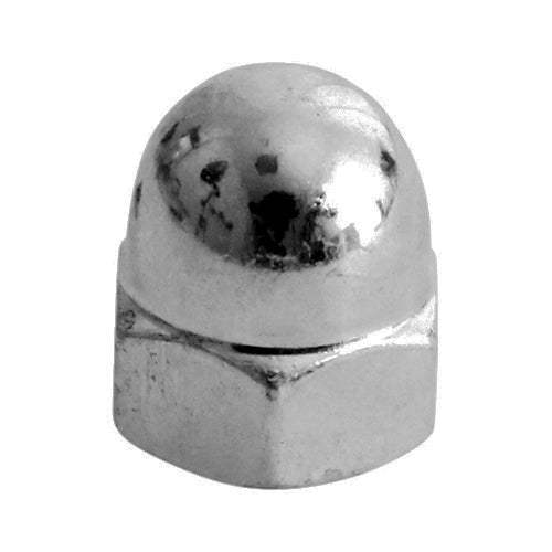 This is an image of Timco - Hex Dome Nuts - A2 Stainless Steel M8 - (10 PCS Bag) ND8SSX