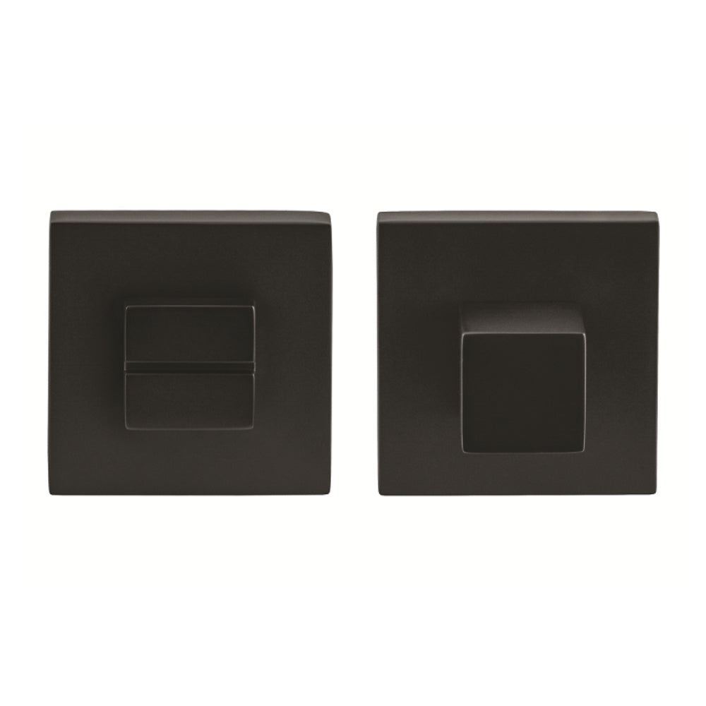 Quality image of Oro & Oro WC Turn and Release on Square Rose - Matt Black | Sku. o31wc15emb | available from Trade Door Handles.