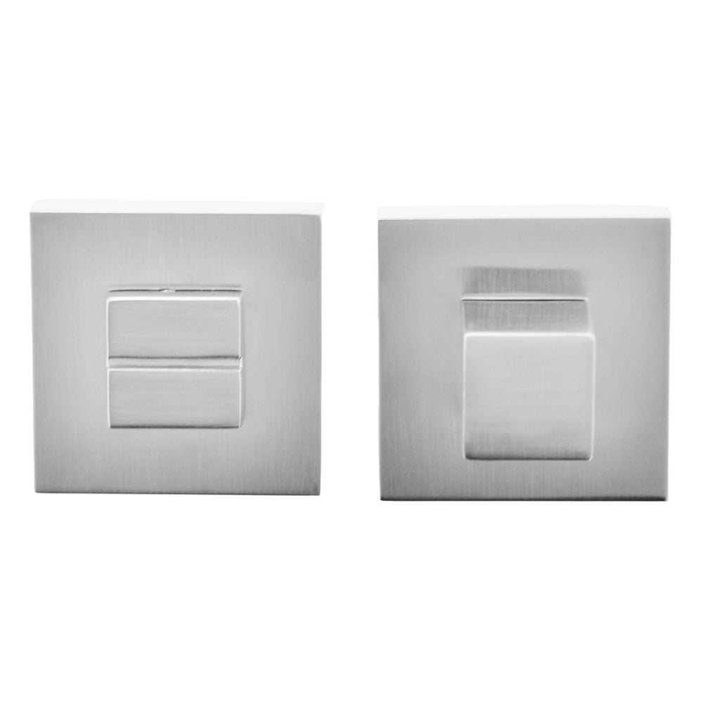 Quality image of Oro & Oro WC Turn and Release on Square Rose - Satin Chrome | Sku. o31wc15esc | available from Trade Door Handles.
