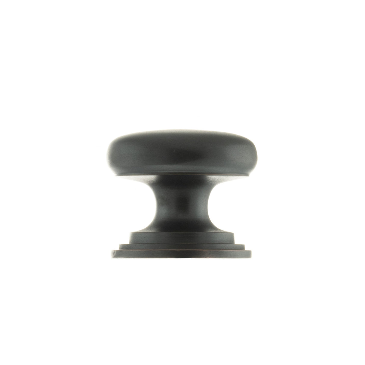 Quality image of Old English Lincoln Solid Brass Victorian Knob 32mm on Concealed Fix - Antique Copper | Sku. oec1232ac | available from Trade Door Handles.
