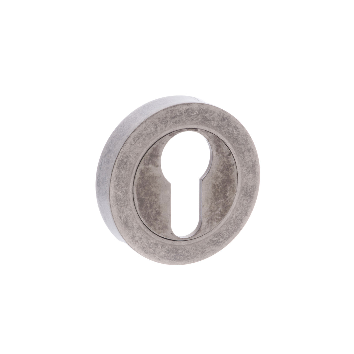 Quality image of Old English Euro Escutcheons - Distressed Silver | Sku. oeesceds | available from Trade Door Handles.