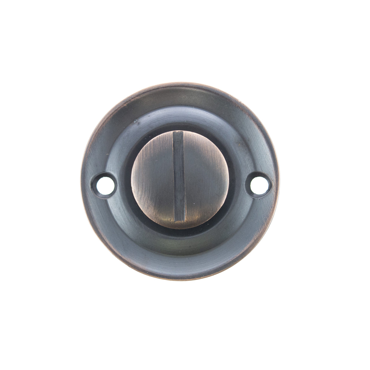 Quality image of Old English Solid Brass Oval WC Turn and Release - Antique Copper | Sku. oeowcac | available from Trade Door Handles.