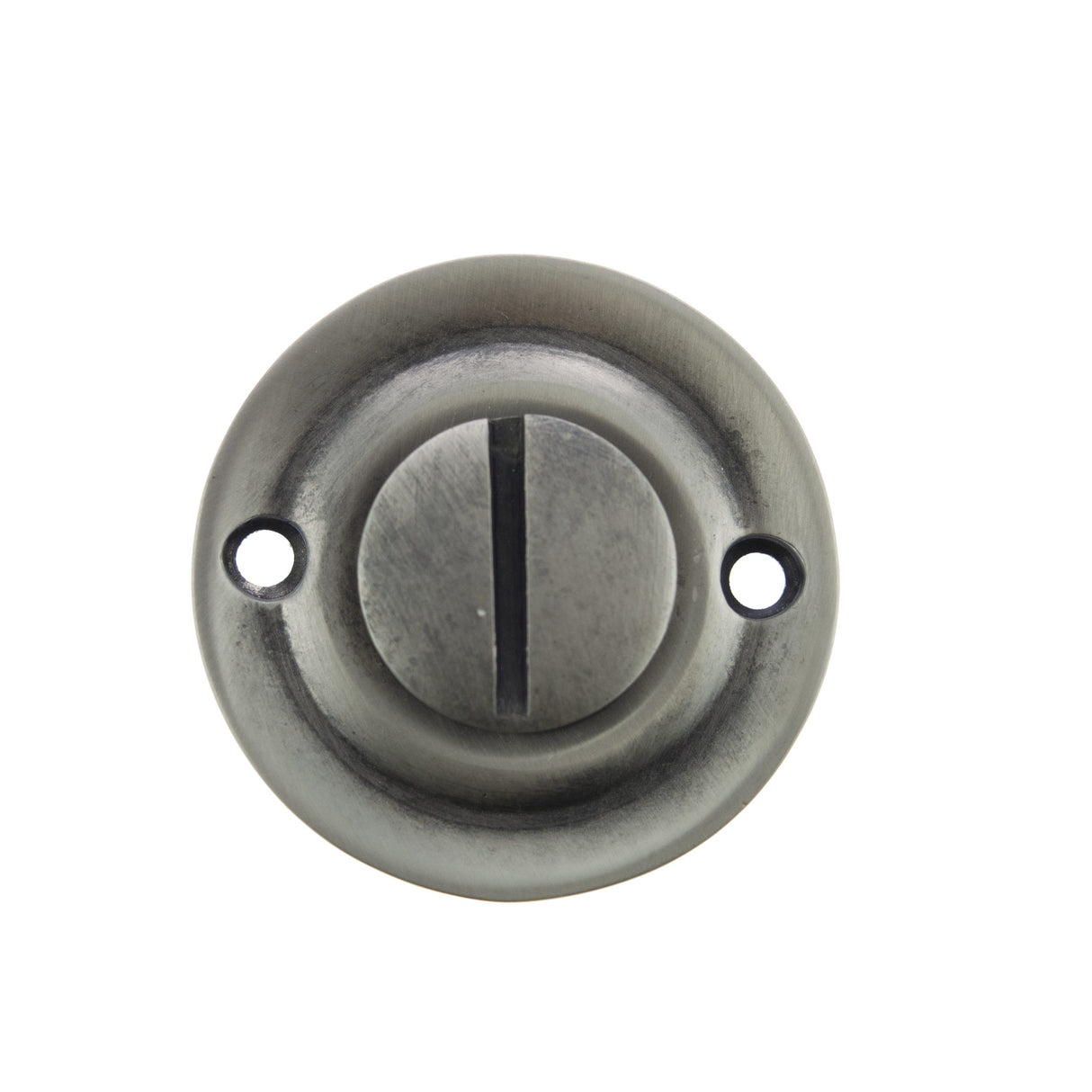 Quality image of Old English Solid Brass Oval WC Turn and Release - Matt Gun Metal | Sku. oeowcmbn | available from Trade Door Handles.