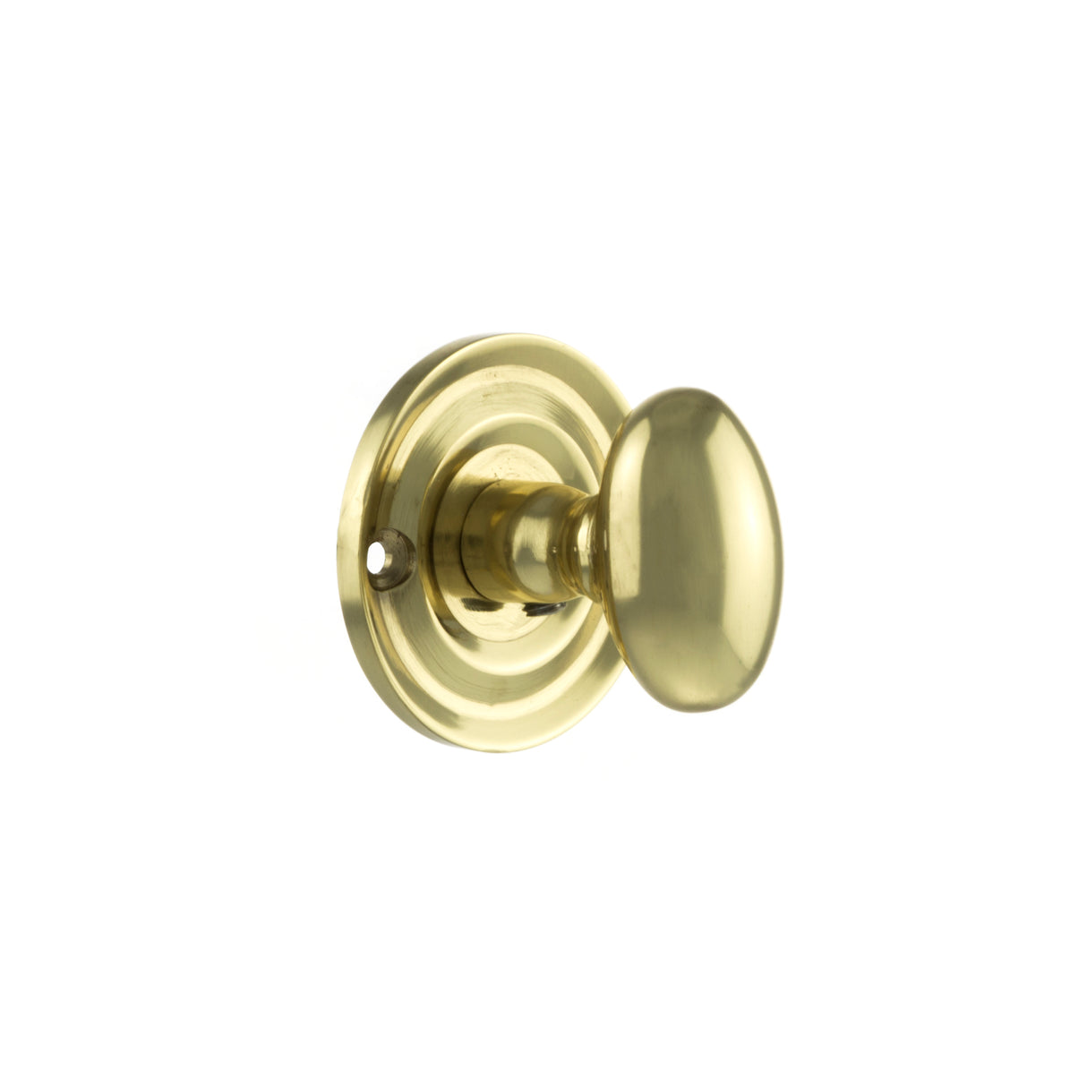 Quality image of Old English Solid Brass Oval WC Turn and Release - Polished Brass | Sku. oeowcpb | available from Trade Door Handles.
