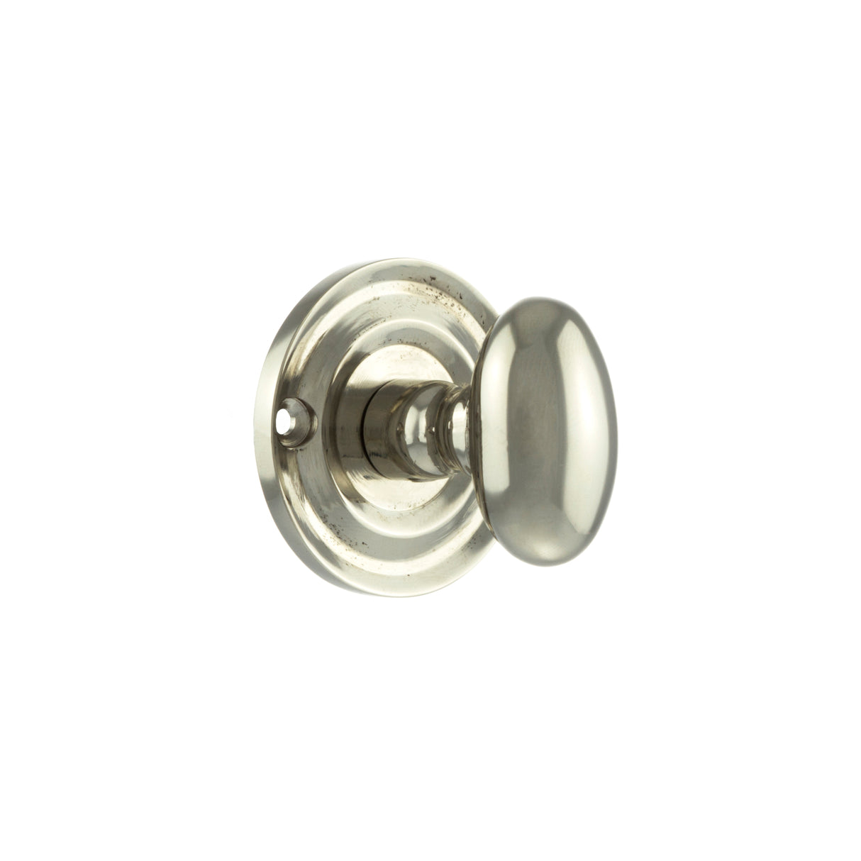Quality image of Old English Solid Brass Oval WC Turn and Release - Polished Nickel | Sku. oeowcpn | available from Trade Door Handles.