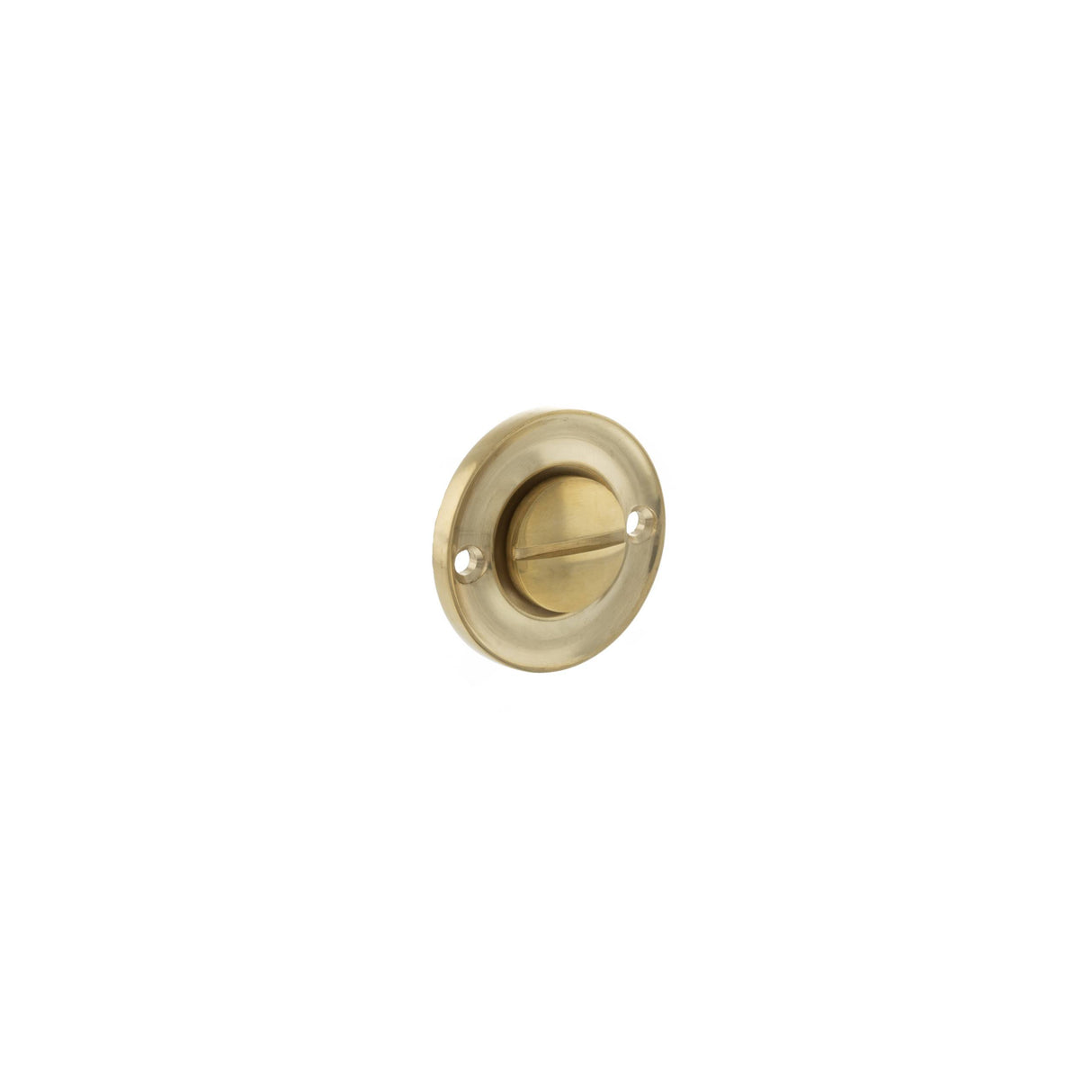 Quality image of Old English Solid Brass Oval WC Turn and Release - Raw Brass | Sku. oeowcrb | available from Trade Door Handles.