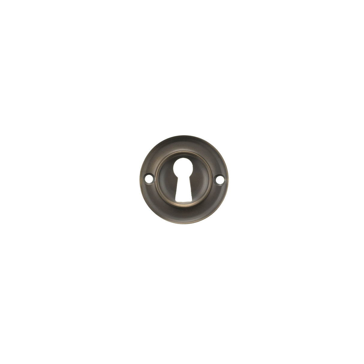 Quality image of Old English Solid Brass Open Key Hole Escutcheons - Urban Dark Bronze | Sku. oerkeudb | available from Trade Door Handles.