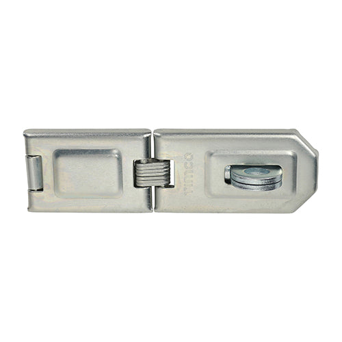 This is an image of Timco - Single Hinged Hasp & Staple - Zinc 160mm (1 Each Blister Pack) PHS160