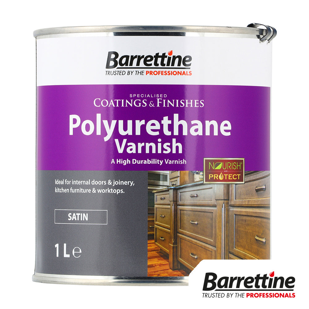 This is an image of Timco - Polyurethane Varnish - Satin 1L (1 Each Tin) PSVA001