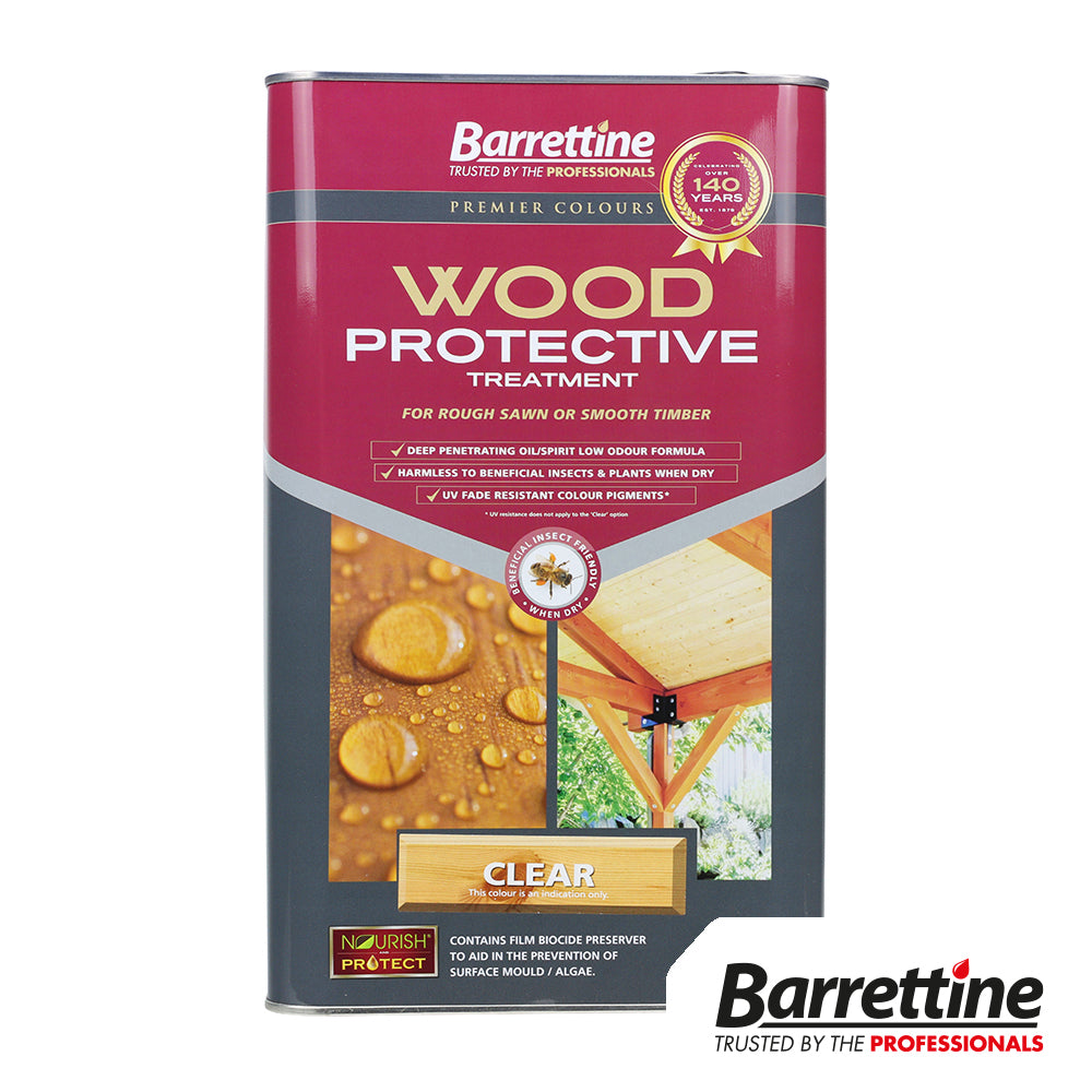 This is an image of Timco - Wood Protective Treatment - Clear 5L PTCL005