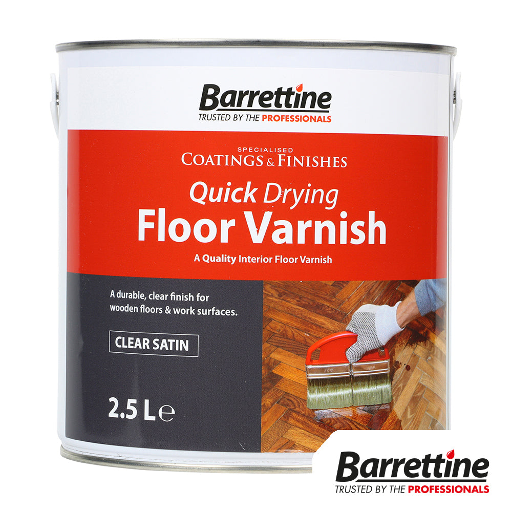 This is an image of Timco - Quick Drying Floor Varnish 2.5L (1 Each Tin) QDFV25