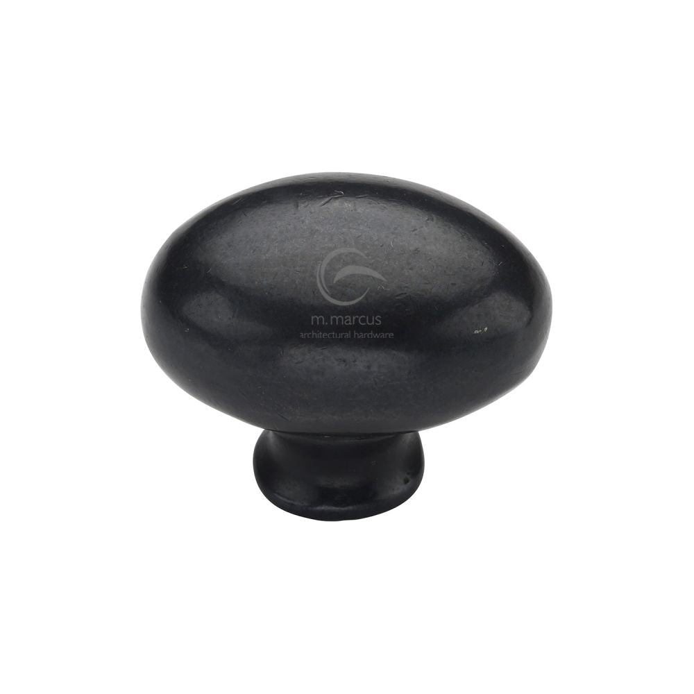 M.Marcus - Rustic Dark Bronze Cabinet Knob Oval Design 32mm