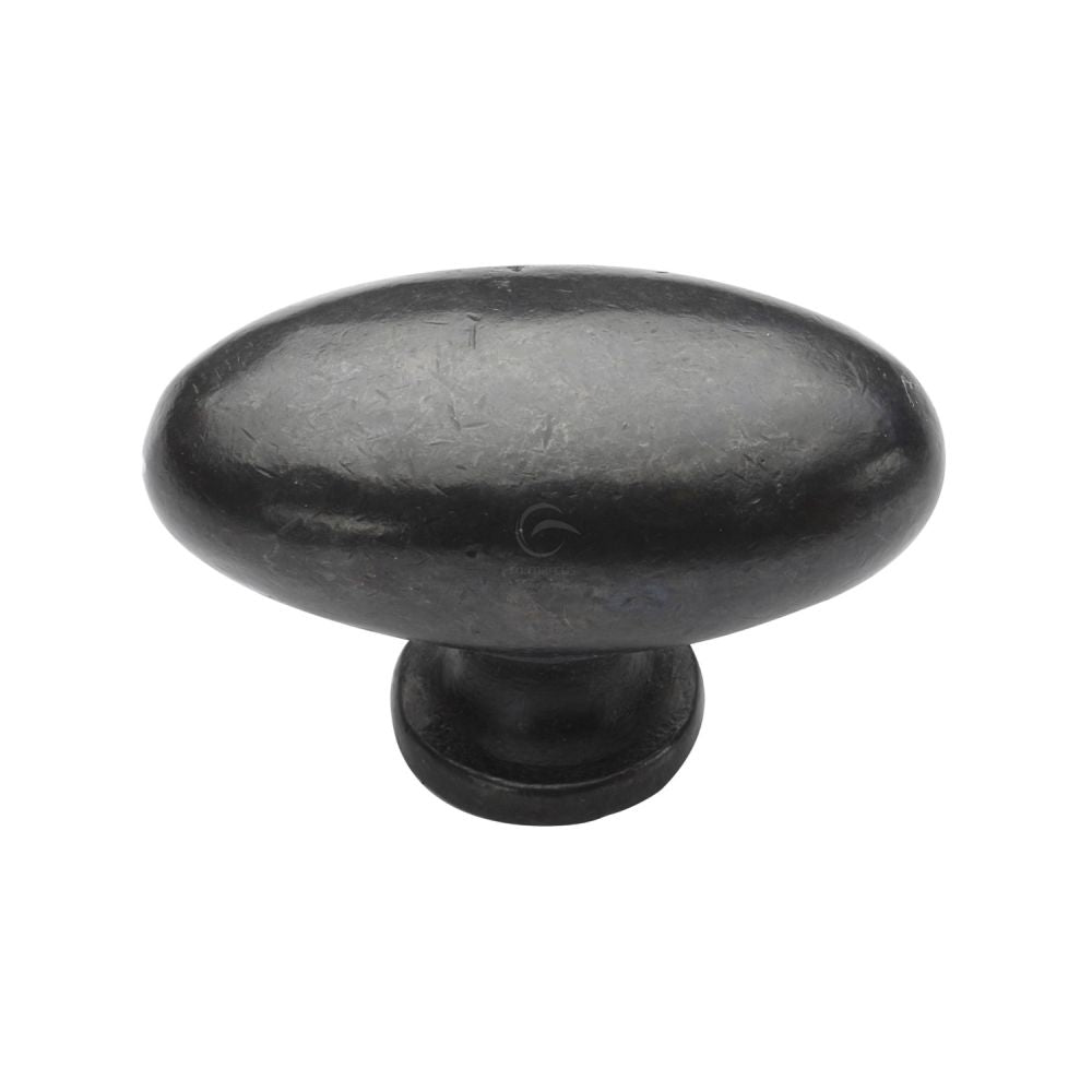 M.Marcus - Rustic Dark Bronze Cabinet Knob Oval Design 50mm