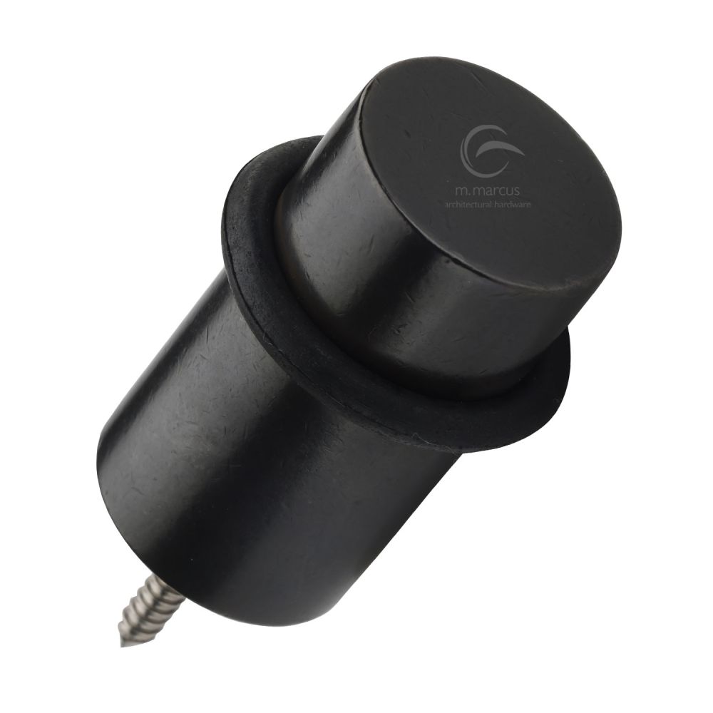 M.Marcus - Rustic Dark Bronze Door Stop with Rubber Stopper